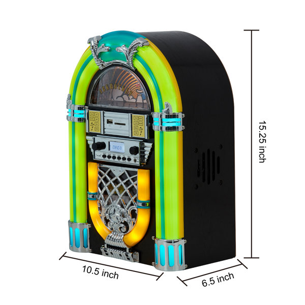 Arkrocket Tabletop Mini Jukebox CD Player